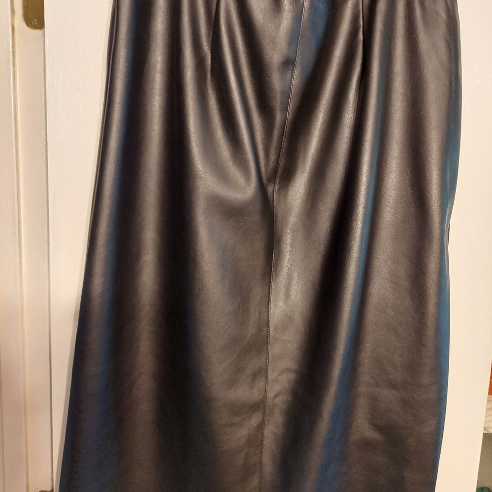 Faux Leather Skirt